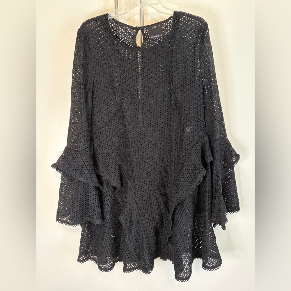 LAST CALL! 🔥💖 C/MEO Collective Black Eyelet Dress - Picture 5 of 13